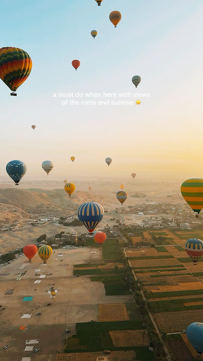 Hot Air Balloon Views over Luxor