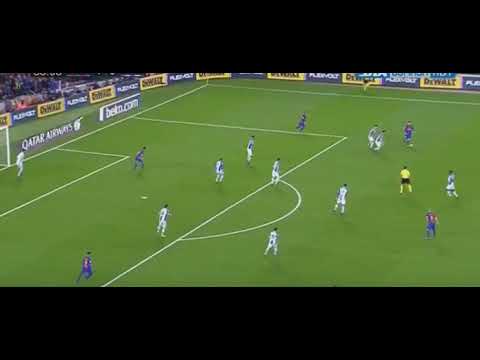 მესის გენიალური დრიბლინგი ესპანიოლთან და სუარესის გოლი