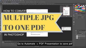 How to Convert Multiple JPG to One PDF in Photoshop