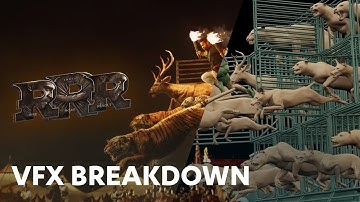 RRR - NTR Entry with Animals Scene VFX Break Down | RRR VFX Breakdown | ZIP TV Boxoffice