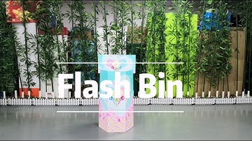 Foldable Flash Cardboard Dump Bin Display Being Assembled in 2 Seconds