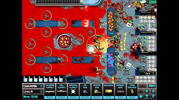 SAS Zombie Assault Tower Defense cleanup on Aisle 13 Wave 74