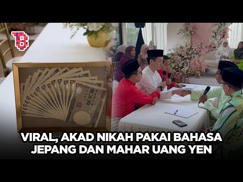Dinikahi pria Jepang, viral akad nikah pakai bahasa Jepang dan mahar uang yen | TRENDING