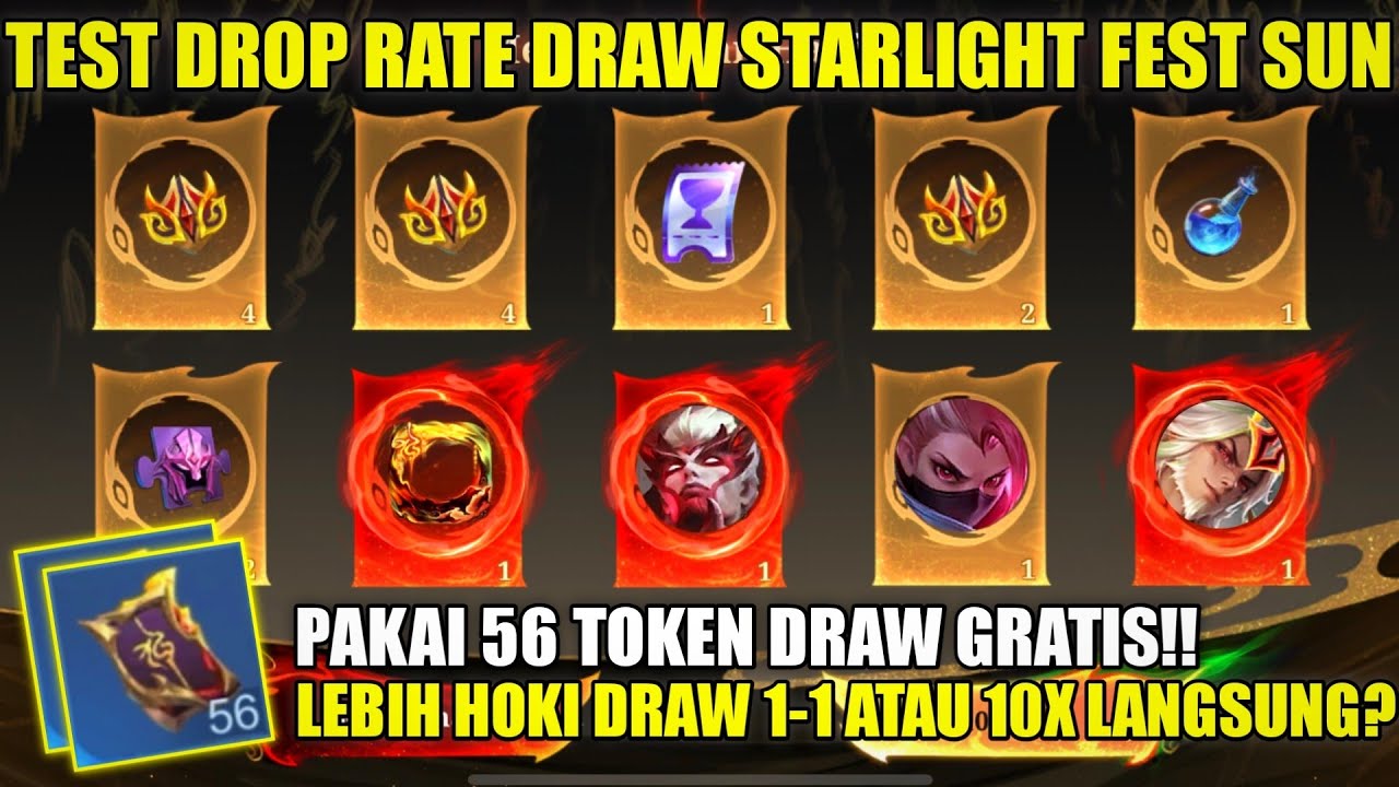 TEST DROP RATE EVENT STARLIGHT FEST SUN! PAKAI TOKEN GRATIS LEBH HOKI DRAW 1 1 ATAU 10X LANGSUNG