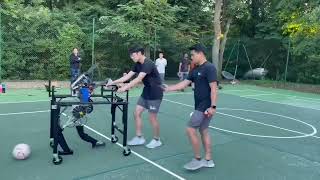 RoboCup 2023 Autonomous soccer testing footage and POV from robot ARTEMIS1, Team RoMeLa.