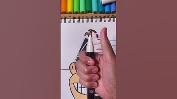 One drawing of Donkey Kong, but in 4 different styles! Part 4 Glow! #subscribe #posca