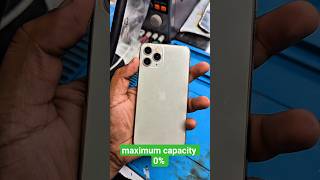 iPhone 11 Pro maximum capacity 0%