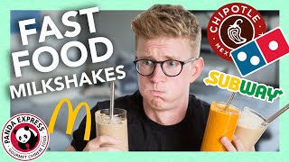 Trying 12 Disgusting Fast Food Milkshakes