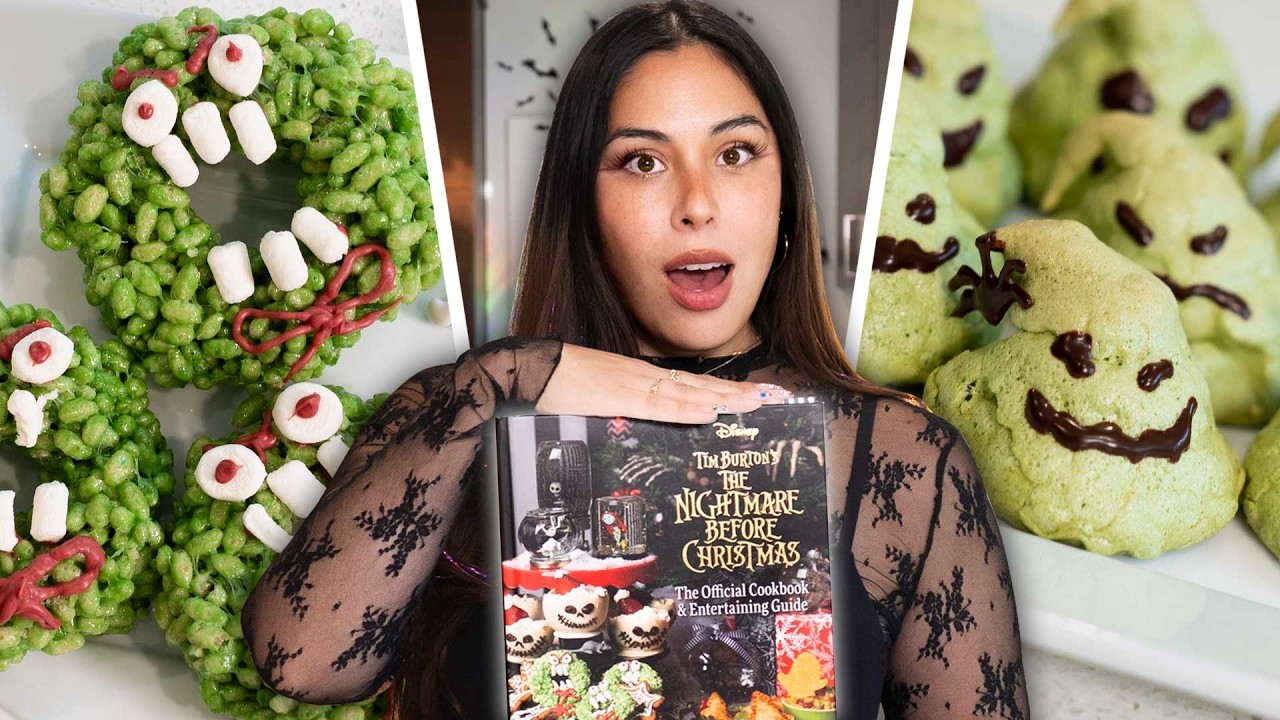 Trying Recipes from Nightmare Before Christmas Cookbook