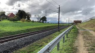 *AWESOME TRACK SOUND* world’s fastest single track railway! SBB Pendolino at +200km/h/+125mph Inkwil