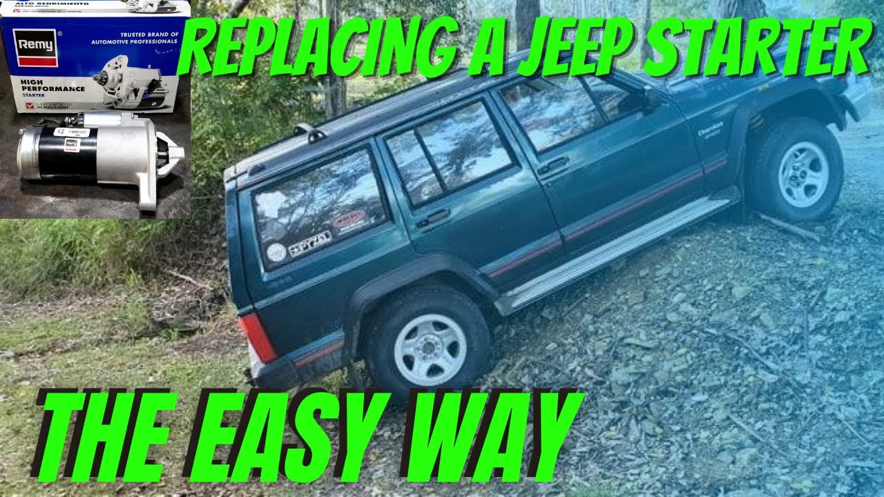 How to Replace a XJ Jeep Starter Motor YouTube