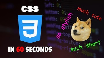CSS in 60 seconds