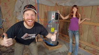 Solar Powered Hot Water?! | Living Off-Grid ALL ELECTRIC