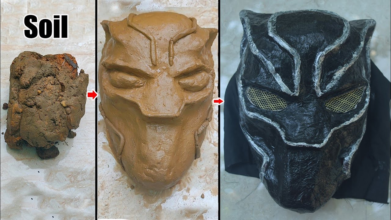 DIY BLACK PANTHER MASK [Making]