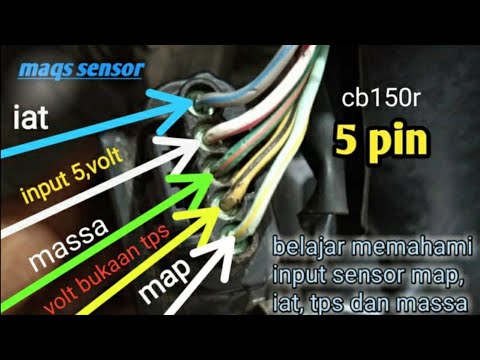 Cara pengecekan input sensor maqs, map , iat input Tps cb150r