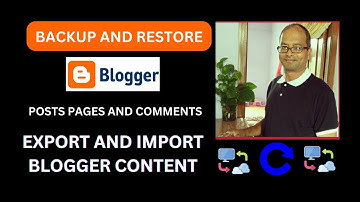 Blogger Backup & Restore| Blogs Post & Pages Backup | How to Back up /Restore Blogger Posts