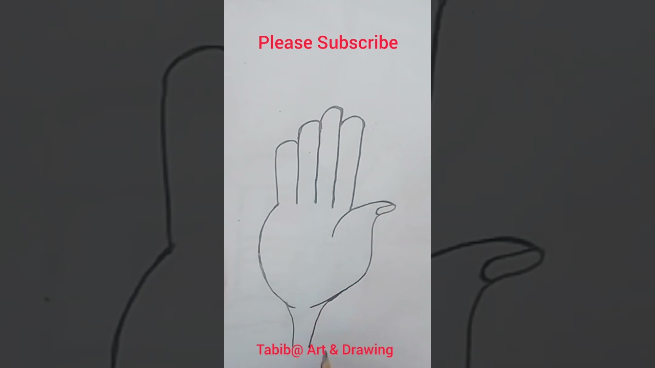 how to draw a hand    