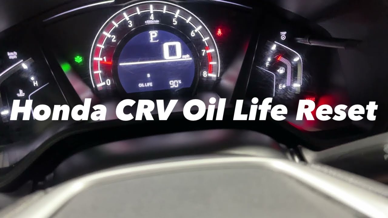 Honda Crv Reset Oil Life