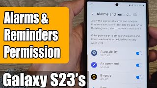 Galaxy S23's: How to Allow/Deny Apps to Set Alarms and Schedule Time-Sensitive Actions 🚫🔔⏰ screenshot 3
