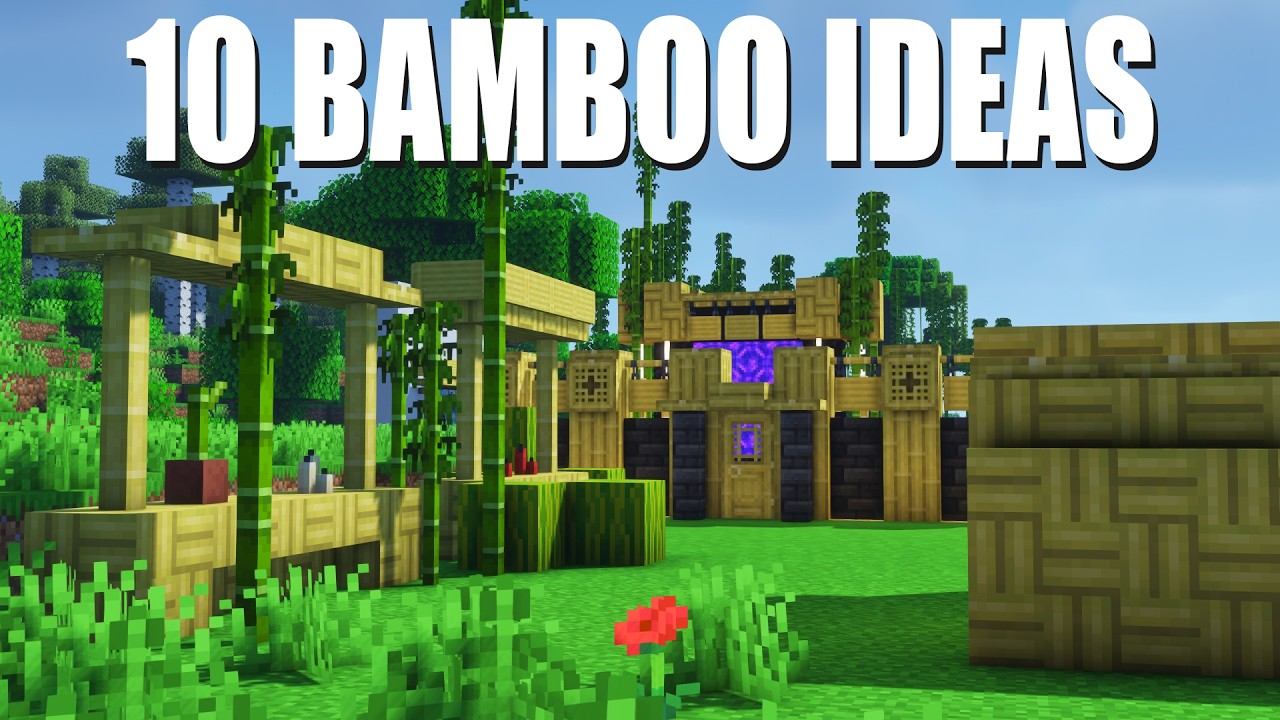 10 Bamboo Decorations You NEED To Try In Minecraft! - YouTube