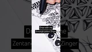 Easy drawing ideas zentangle pattern Zinger #howto #arttutorial #drawing #shorts #zentangle #doodle