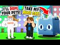 He Pretended To Be PRESTON To *SCAM* PETS! (Roblox Pet Simulator X)