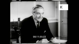 1960s UK, Boardroom Meeting, Businessmen, 16mm