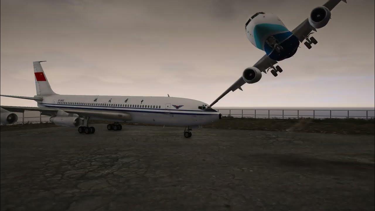 GTA V Air Crash Recreation 1990 Guangzhou Baiyun Airport Collisions