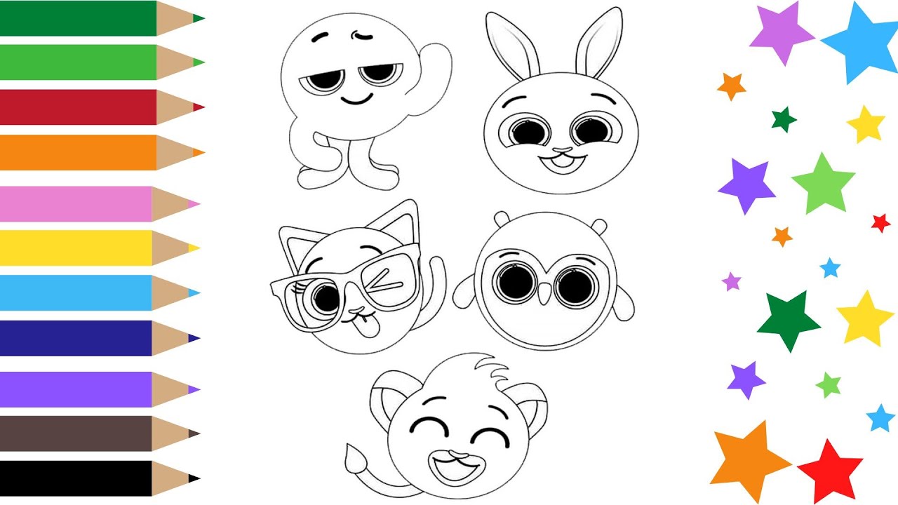 Desenhos dos Bolofofos para Colorir e Pintar - Tudo Para Colorir