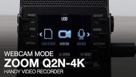 Zoom Q2n-4K: Webcam Mode