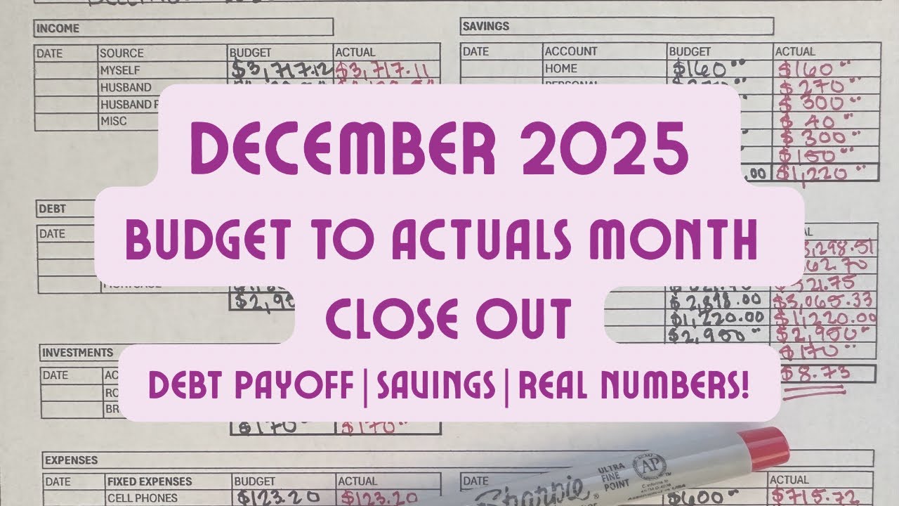Итоги декабря 2025 года: бюджет и фактические показатели за месяц | реальные цифры! 💰💵💲