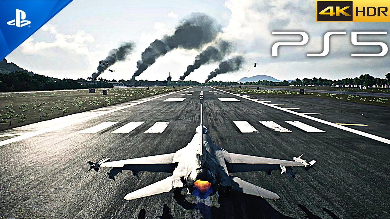 PS5) ACE COMBAT 7 Gameplay  Ultra High Realistic Graphics [4K HDR