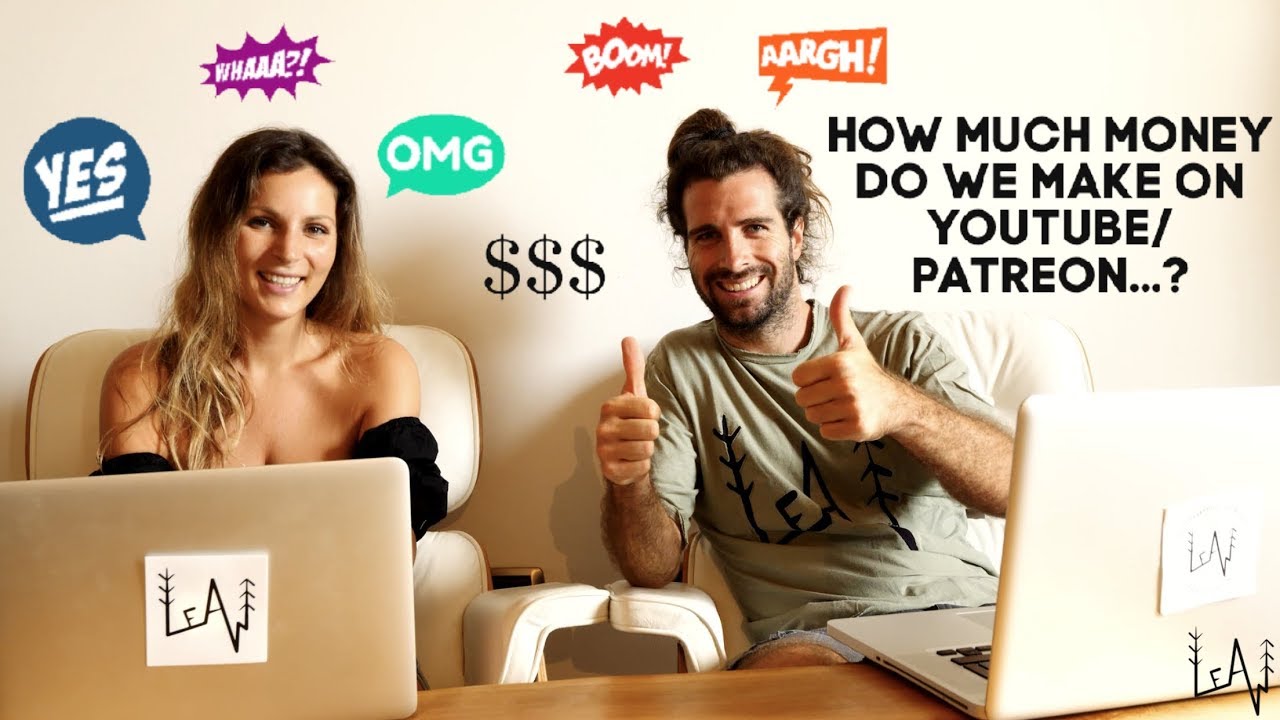 HOW MUCH MONEY do we make on Youtube, Patreon & from one time Donations