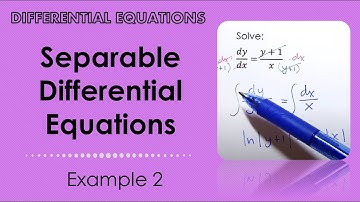Separable Equations. Example 2.