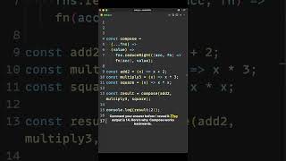 Can You Predict This Compose Function Output? 🤔 #shorts #youtubeshorts #coding #javascript #viral