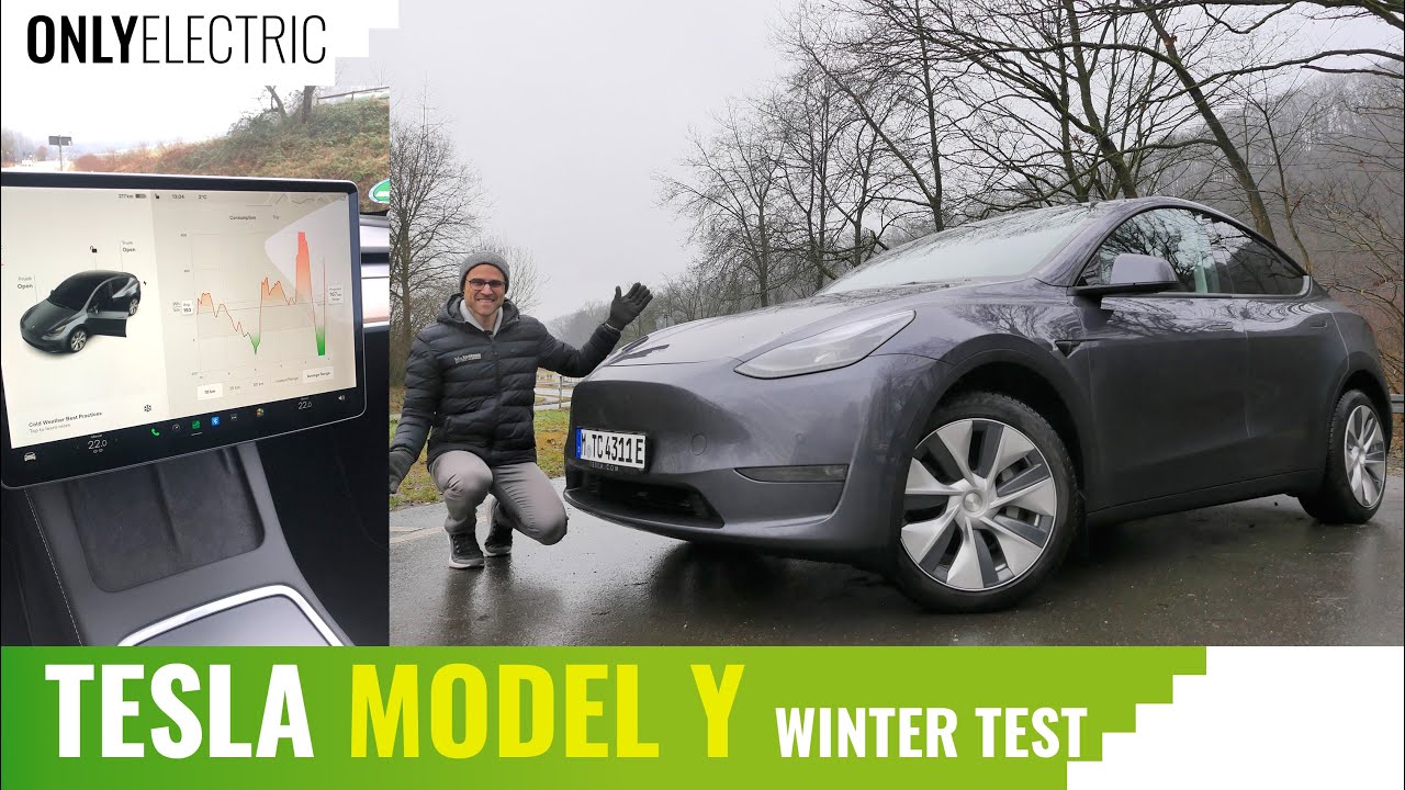 Tesla Model Y Winter Test - Full Review & Efficiency Test at Different  Speeds on The Autobahn ⚡ 