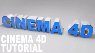 Cinema 4D Tutorial - Beautiful Text