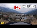 Driving from lillooet to lytton  british columbia canada