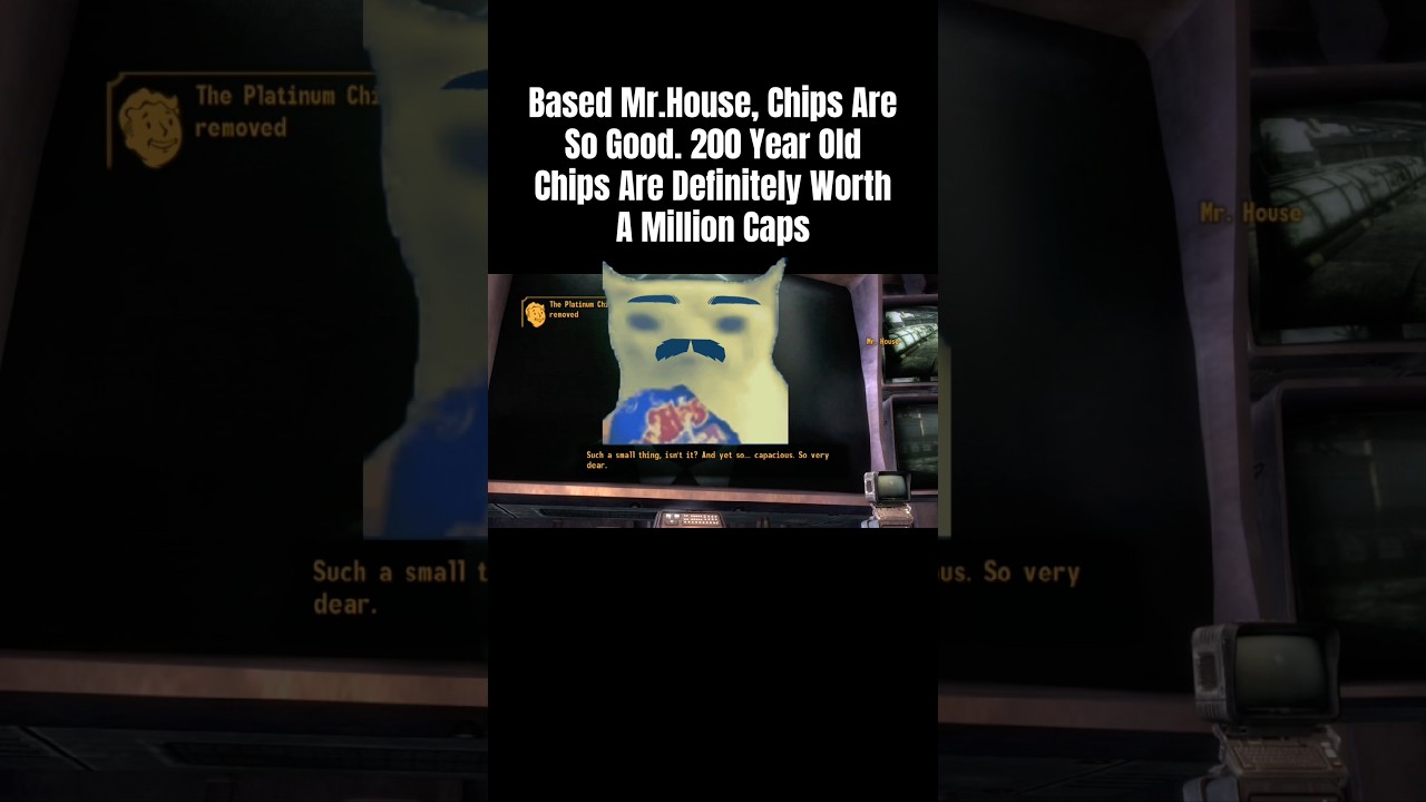 Based Mr. House, chips are so good. Let alone a 200 year old chip 