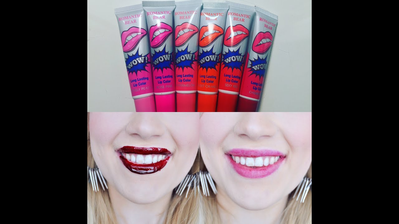 First impression lip stain from eBay YouTube