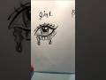 How to draw Eye Girl to Boy✏️ #drawing #diy #art #sketch #tutorial #eyesketch #artist #viral#short