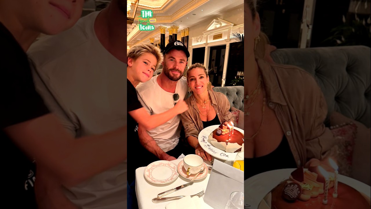 Chris Hemsworth celebrates Elsa Pataky’s sweet birthday moment 🎂❤️ 