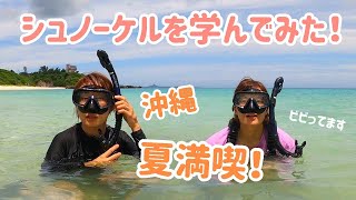 シュノーケルで楽しむ沖縄の海！