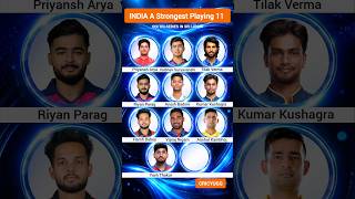 India A Strongest Playing 11 For ODI Tri Series In June #india #shorts #bcci #indiasquad #viral