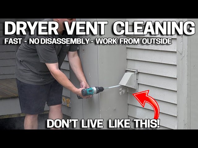 How to clean out a dryer vent – and when to do it