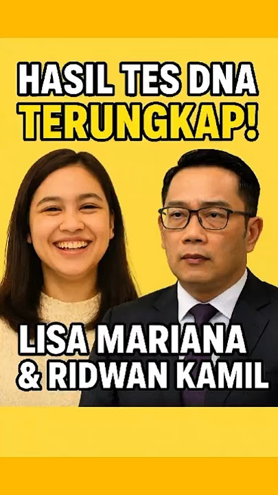 Hasil Tes DNA Terungkap! Lisa Mariana & Ridwan Kamil #infoviral #shorts #fypシ゚viral #trendingshorts