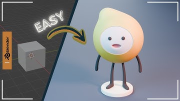 Create Your First 3D Character in Blender 4.2 - Easy Timelapse Tutorial for Beginners!