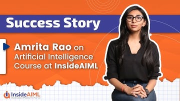InsideAIML Reviews  | Master in Artificial Intelligence Course With Job Guarantee | Amrita Rao