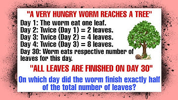 Interview Trap Riddle | Hungry Worm and Old Tree by Abdul Wajid Urdu/Hindi