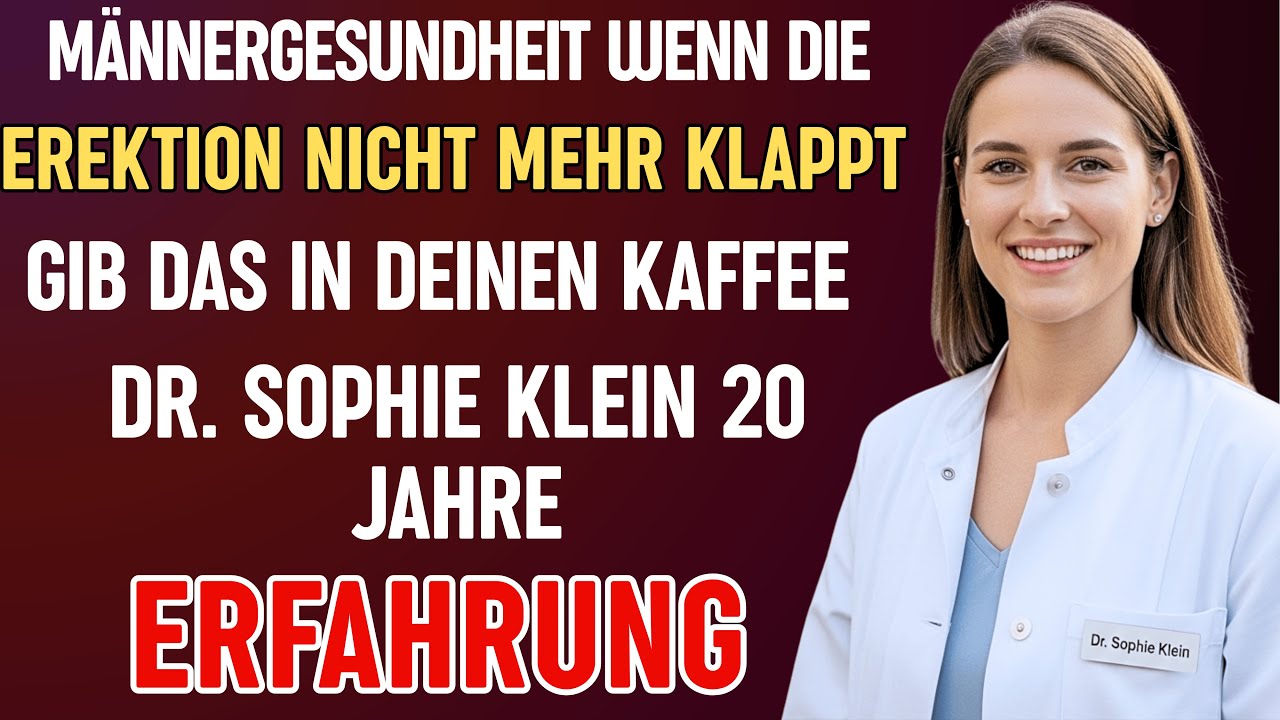 Urologen: Geben Sie das in Ihren Kaffee und selbst mit 80 funktioniert es wieder - Dr. Sophie Kle...
